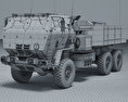M142 HIMARS 3D-Modell wire render