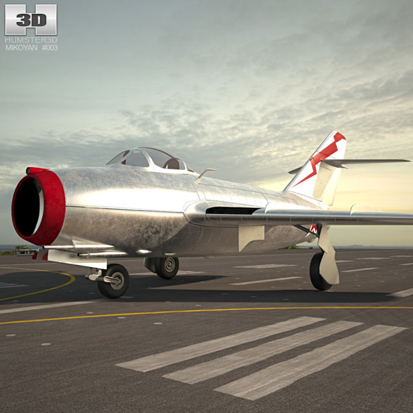 Mikoyan-Gurevich MiG-15 Modello 3D