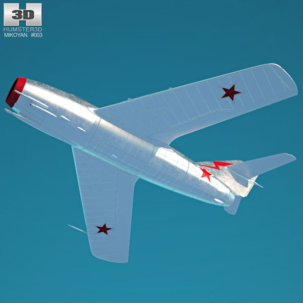 Mikoyan-gurevich Mig-15 3d Model - Aircraft On Hum3d