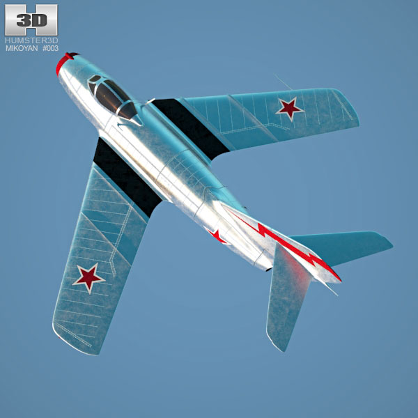 Mikoyan-Gurevich MiG-15 3D model - Aircraft on Hum3D