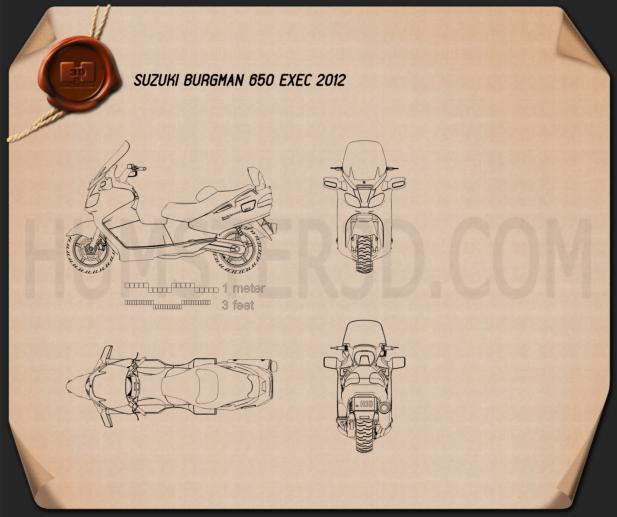 Suzuki Burgman (Skywave) AN650 Executive 2012 Plan