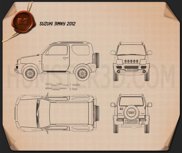 Suzuki Jimny 2012 Blueprint