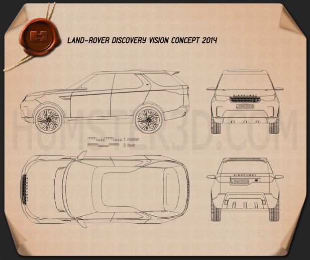 Land Rover Discovery Vision 2014 設計図