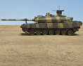 Altay танк 3D модель side view