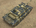 Altay танк 3D модель top view