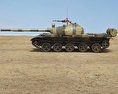 T-62 3Dモデル side view