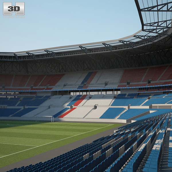 Parc Olympique Lyonnais (Stade des Lumiеres) 3D model