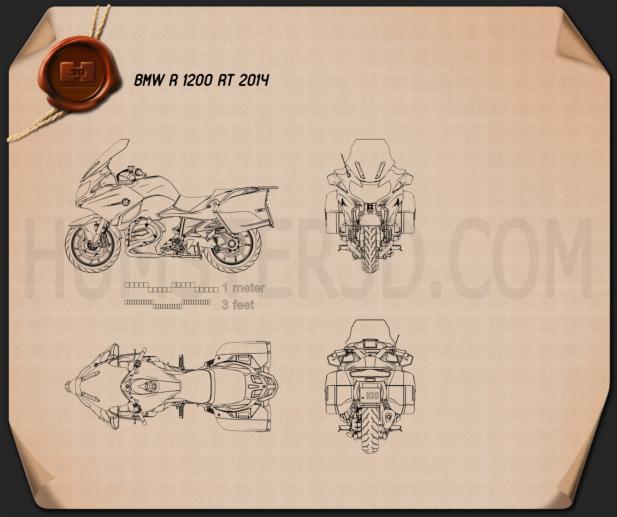 BMW R1200RT 2014 Blueprint