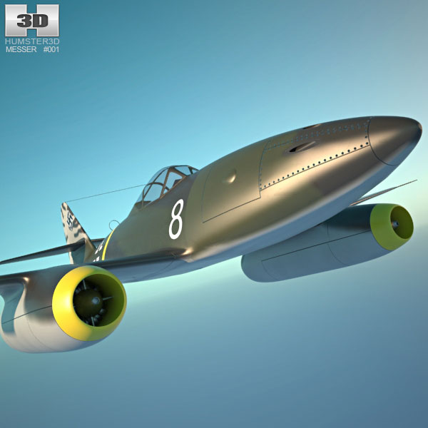 Messerschmitt Me 262 3D model - Aircraft on Hum3D