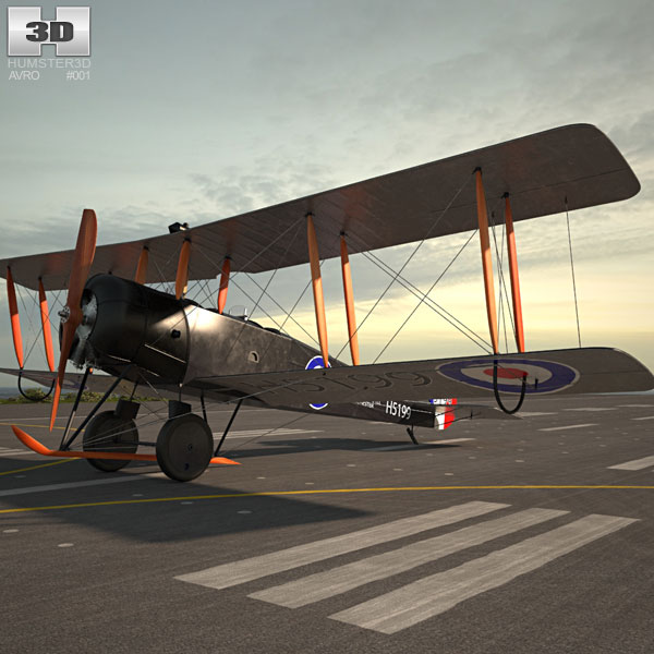 Avro 504 3D model