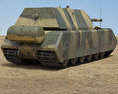 Panzerkampfwagen VIII Maus 3D-Modell Rückansicht