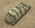 Маус танк 3D модель top view