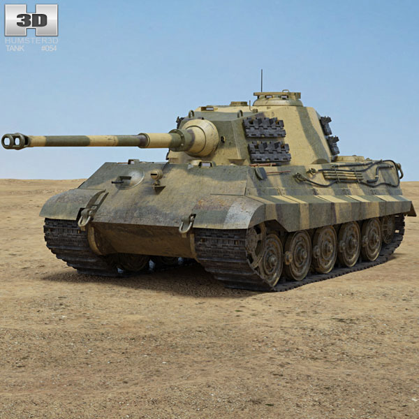 Танк Тигр II 3D модель