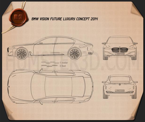 BMW Vision Future Luxury 2014 Blueprint