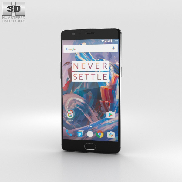 OnePlus 3 Graphite 3D model