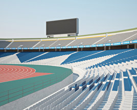 Estádio Azadi Modelo 3d