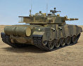 Al-Zarrar Tank 3d model back view