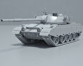 Al-Zarrar Tank 3d model clay render