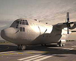 Lockheed C-130 Hercules Modelo 3d
