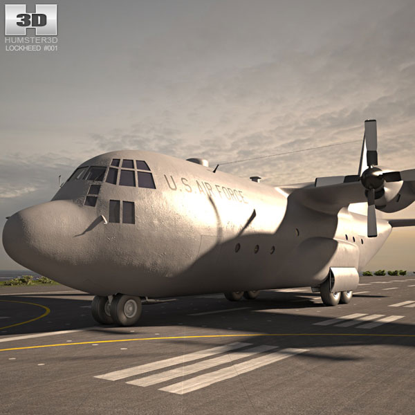 Lockheed C-130 Hercules 3D model