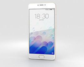 Meizu M3 Note Gold 3D model
