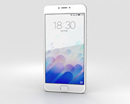 Meizu M3 Note Blanc Modèle 3D