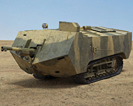 Saint-Chamond carro de asalto Modelo 3D