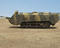 Saint-Chamond Tank 3d model side view