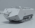 Saint-Chamond Tank 3d model clay render