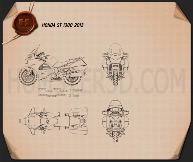 Honda ST1300 2013 Blueprint