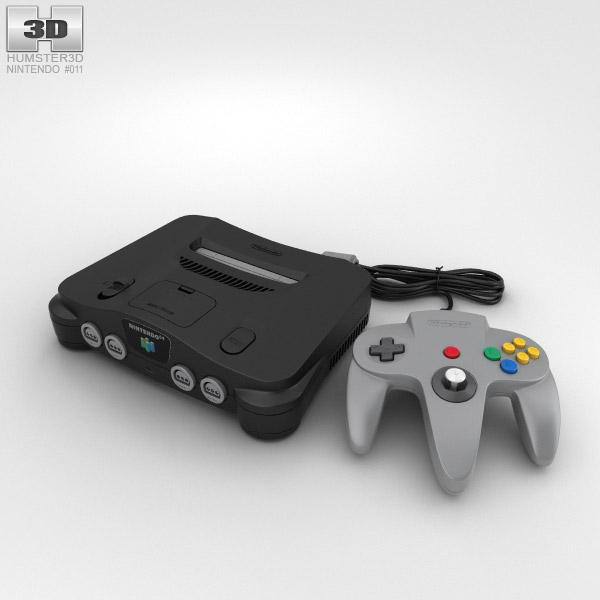 Nintendo 64 3D-Modell