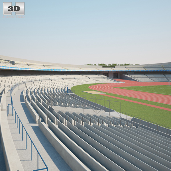 Estadio Olimpico Universitario 3D model