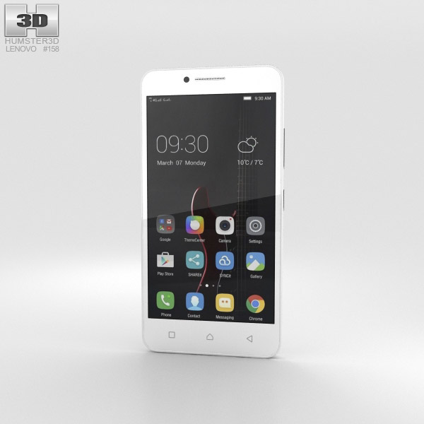 Lenovo Vibe C Blanc Modèle 3D
