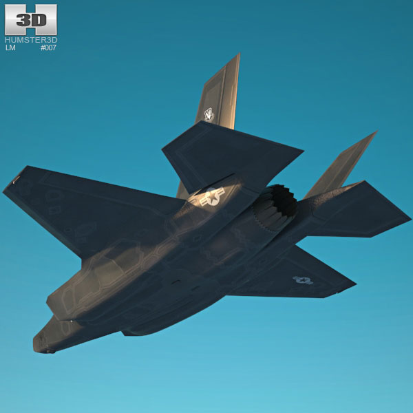 Lockheed Martin F-35 Lightning II 3D model - Aircraft on Hum3D