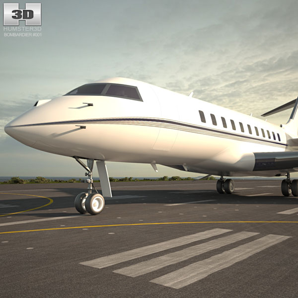 Bombardier Global Express Modello 3D