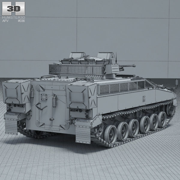 FV510 Warrior 3D model - Military on Hum3D