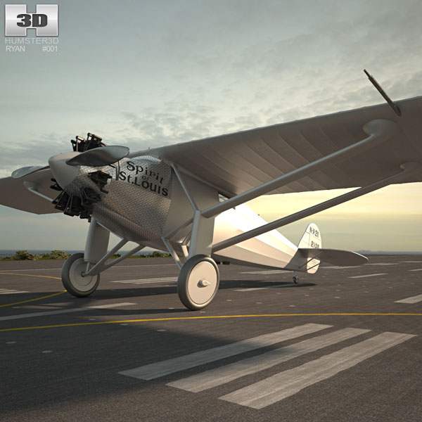 Spirit of St. Louis 3D model