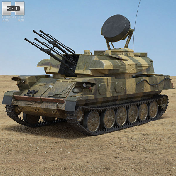 ZSU-23-4 Shilka 3D 모델 