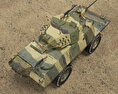 V-150 Commando Armored Car 3Dモデル top view
