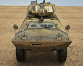 V-150 Commando Armored Car Modelo 3d vista de frente