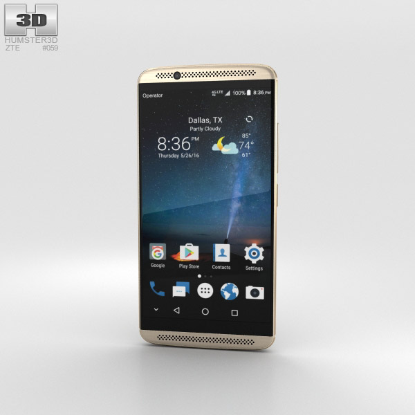 ZTE Axon 7 Ion Gold 3D model