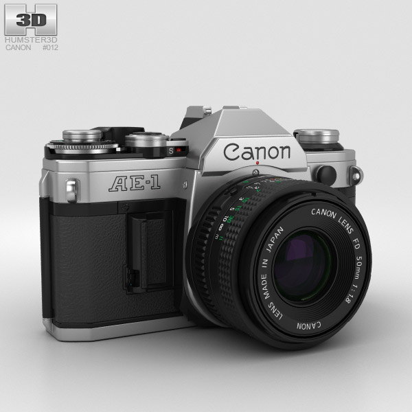 Canon AE-1 Modelo 3d