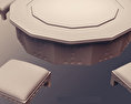 Arabic Furniture Table Free 3D model