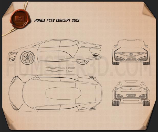 Honda FCEV 2013 Blueprint