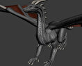 Black Dragon Rigged Free 3D model