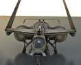 Futuristic Combat Jet Rigged Free 3D model