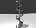 Outdoor Spiral Staircase Free 3D model