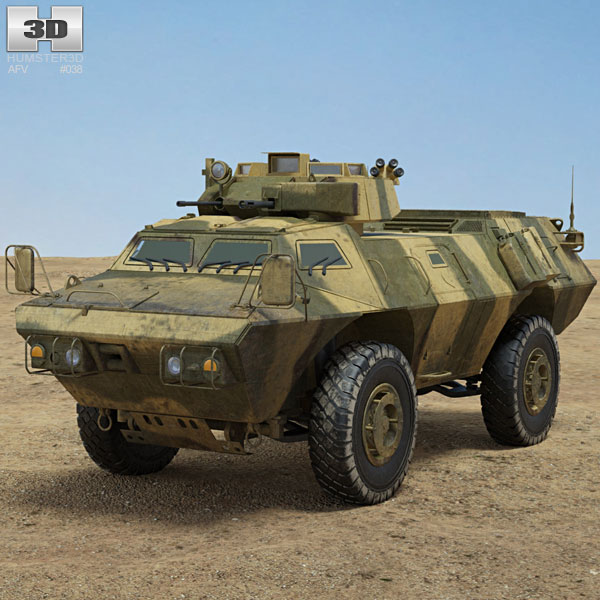 M1117装甲警備車 3Dモデル