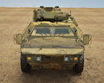 M1117 Armored Security Vehicle 3d model front view