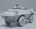 M1117 Armored Security Vehicle 3D модель clay render
